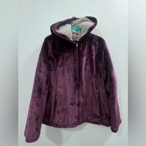 Women’s WeatherProof Hooded Fleece Jacket Size XL